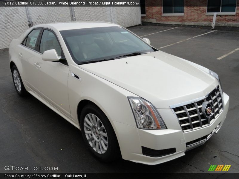 White Diamond Tricoat / Light Titanium/Ebony 2012 Cadillac CTS 3.0 Sedan