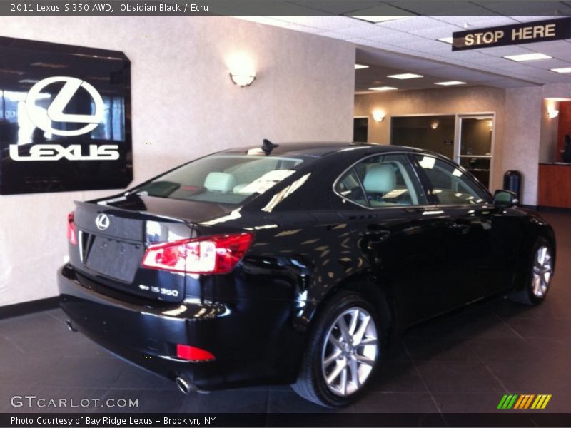 Obsidian Black / Ecru 2011 Lexus IS 350 AWD