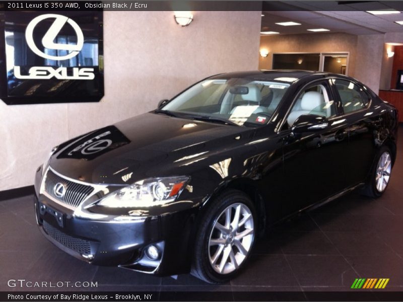 Obsidian Black / Ecru 2011 Lexus IS 350 AWD