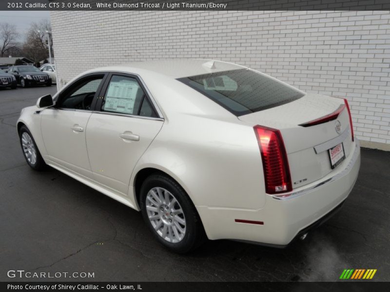 White Diamond Tricoat / Light Titanium/Ebony 2012 Cadillac CTS 3.0 Sedan