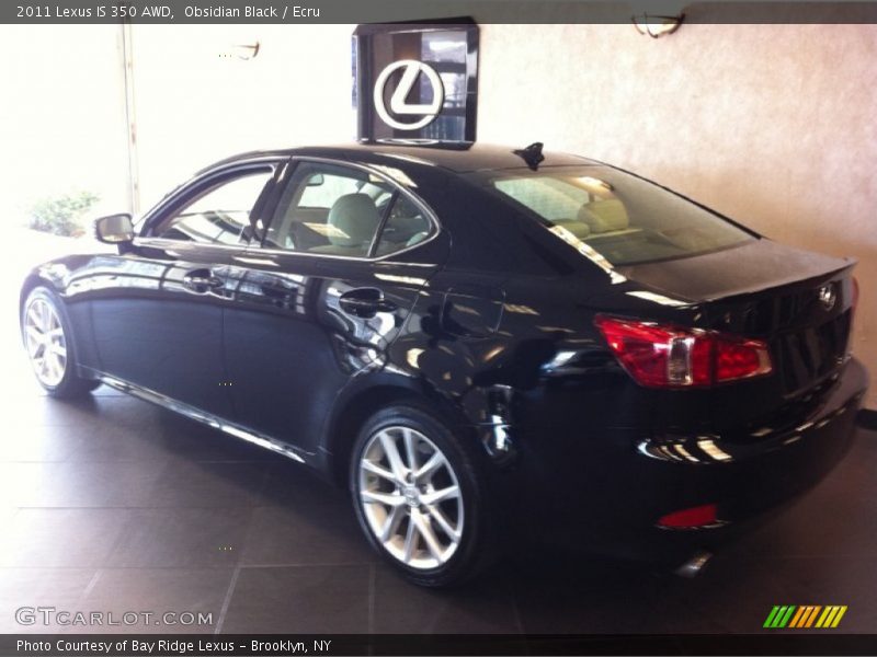 Obsidian Black / Ecru 2011 Lexus IS 350 AWD