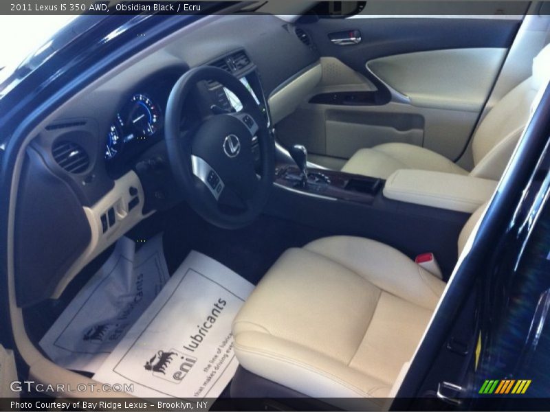 Obsidian Black / Ecru 2011 Lexus IS 350 AWD