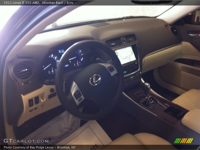 Obsidian Black / Ecru 2011 Lexus IS 350 AWD