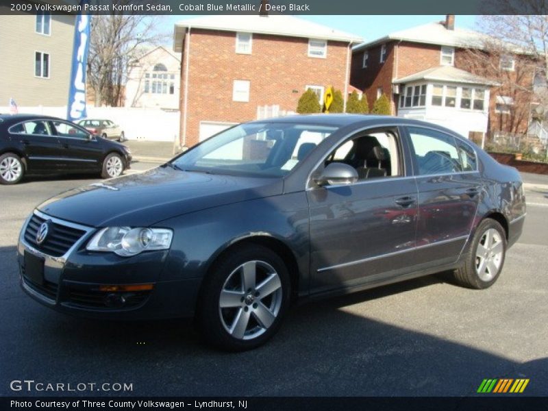 Cobalt Blue Metallic / Deep Black 2009 Volkswagen Passat Komfort Sedan