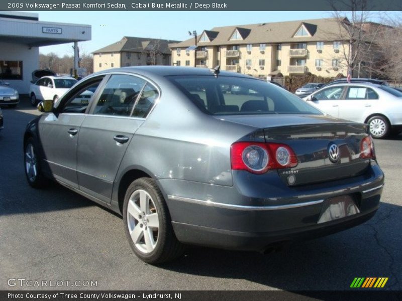 Cobalt Blue Metallic / Deep Black 2009 Volkswagen Passat Komfort Sedan