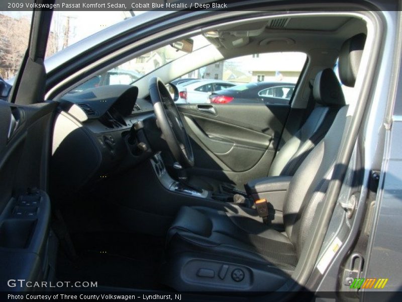 Cobalt Blue Metallic / Deep Black 2009 Volkswagen Passat Komfort Sedan