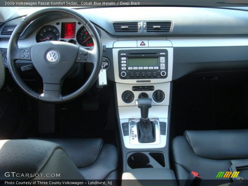 Cobalt Blue Metallic / Deep Black 2009 Volkswagen Passat Komfort Sedan