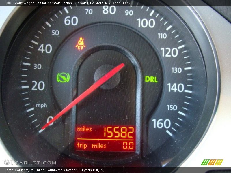 Cobalt Blue Metallic / Deep Black 2009 Volkswagen Passat Komfort Sedan