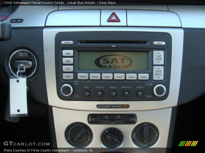 Cobalt Blue Metallic / Deep Black 2009 Volkswagen Passat Komfort Sedan