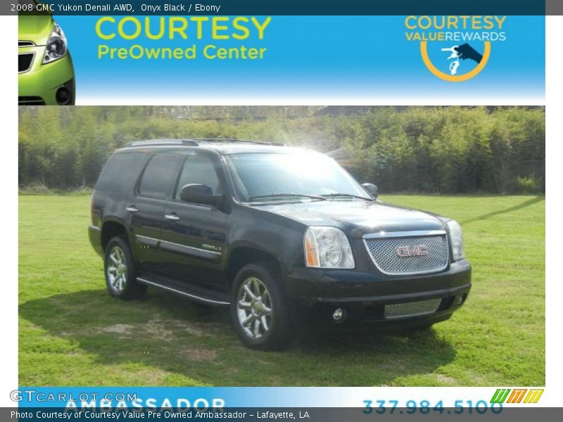 Onyx Black / Ebony 2008 GMC Yukon Denali AWD