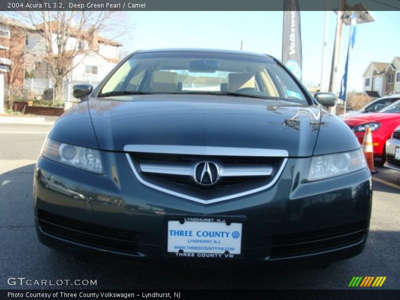Deep Green Pearl / Camel 2004 Acura TL 3.2