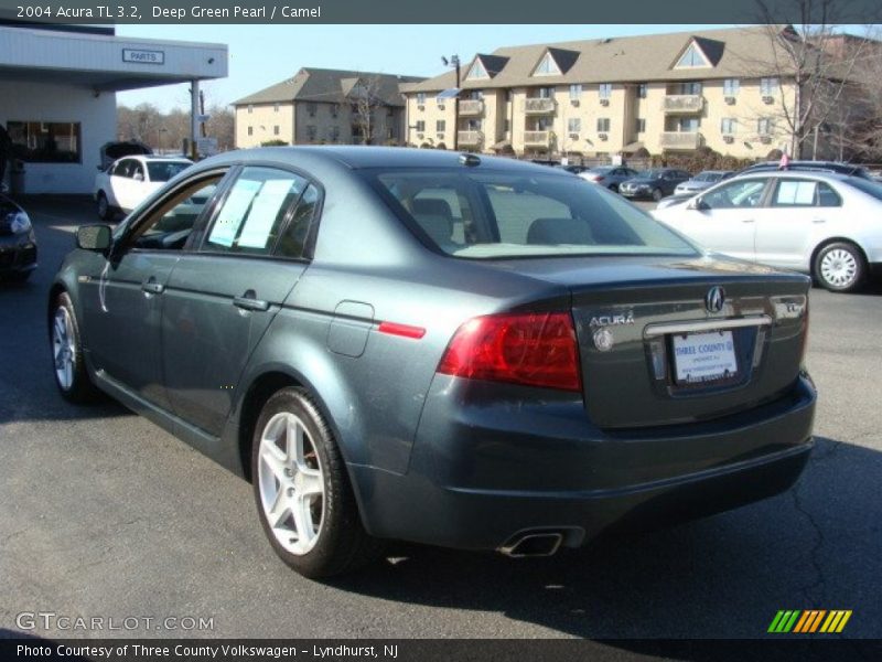 Deep Green Pearl / Camel 2004 Acura TL 3.2