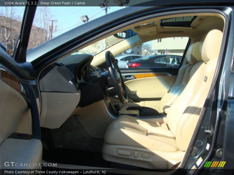 Deep Green Pearl / Camel 2004 Acura TL 3.2