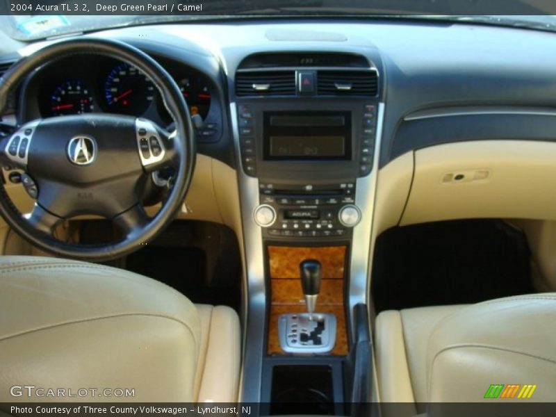 Deep Green Pearl / Camel 2004 Acura TL 3.2