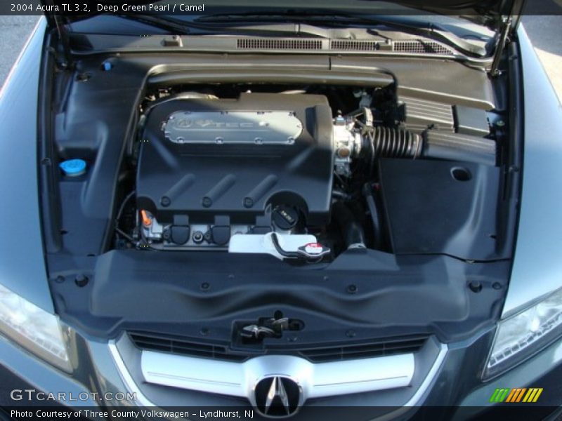 Deep Green Pearl / Camel 2004 Acura TL 3.2