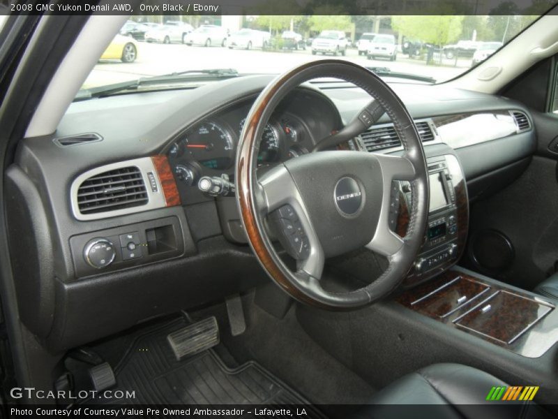 Onyx Black / Ebony 2008 GMC Yukon Denali AWD