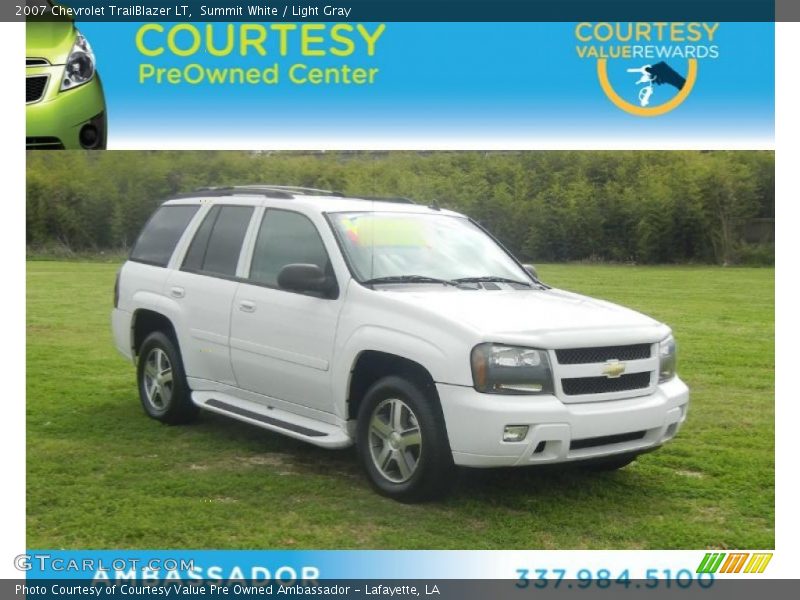 Summit White / Light Gray 2007 Chevrolet TrailBlazer LT