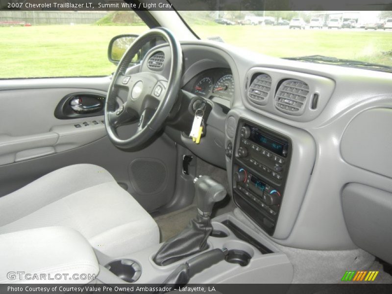 Summit White / Light Gray 2007 Chevrolet TrailBlazer LT