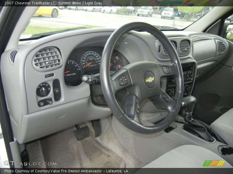 Summit White / Light Gray 2007 Chevrolet TrailBlazer LT