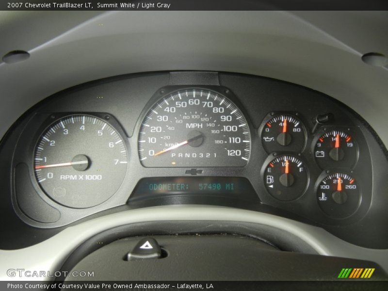 Summit White / Light Gray 2007 Chevrolet TrailBlazer LT