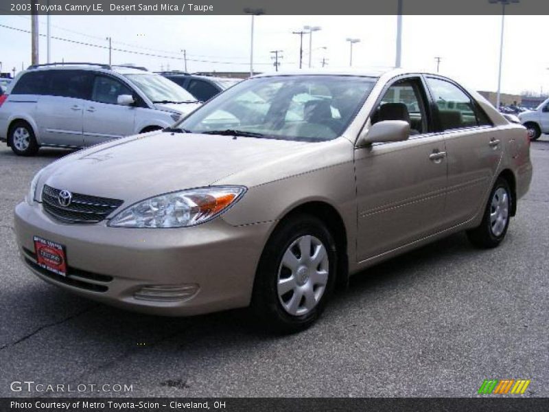 Desert Sand Mica / Taupe 2003 Toyota Camry LE