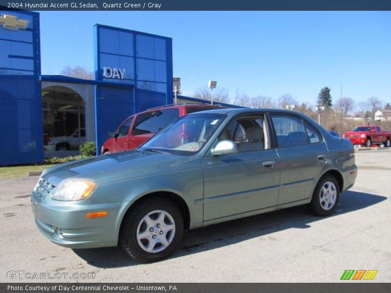 Quartz Green / Gray 2004 Hyundai Accent GL Sedan