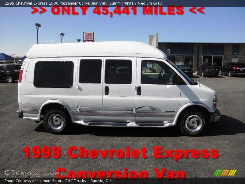 Summit White / Medium Gray 1999 Chevrolet Express 1500 Passenger Conversion Van