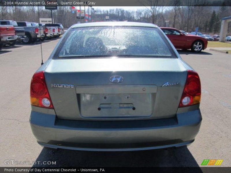 Quartz Green / Gray 2004 Hyundai Accent GL Sedan