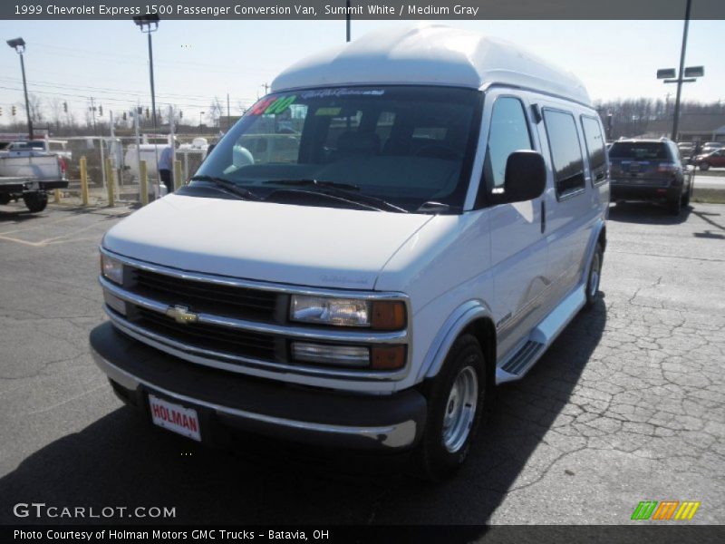 Summit White / Medium Gray 1999 Chevrolet Express 1500 Passenger Conversion Van