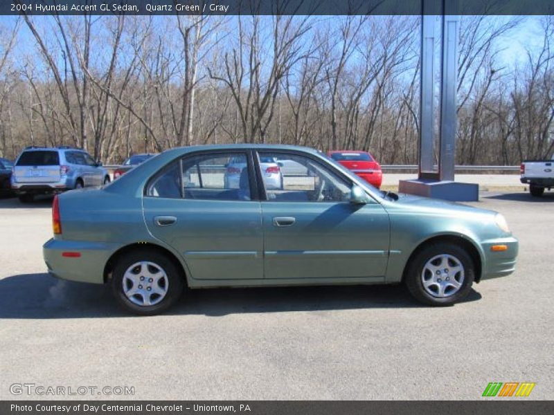 Quartz Green / Gray 2004 Hyundai Accent GL Sedan