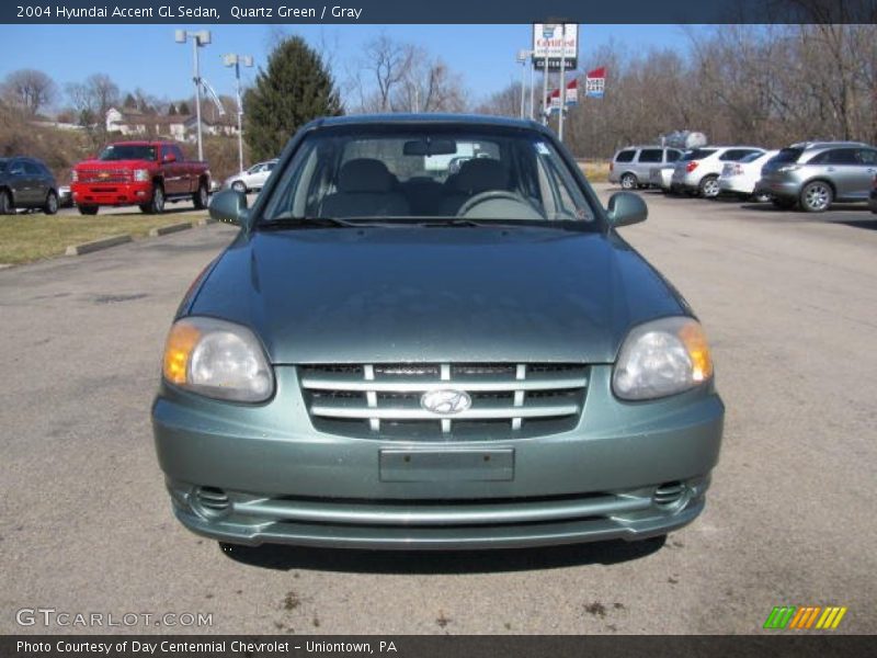 Quartz Green / Gray 2004 Hyundai Accent GL Sedan