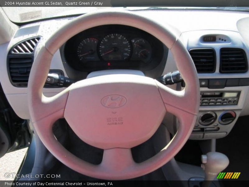 Quartz Green / Gray 2004 Hyundai Accent GL Sedan