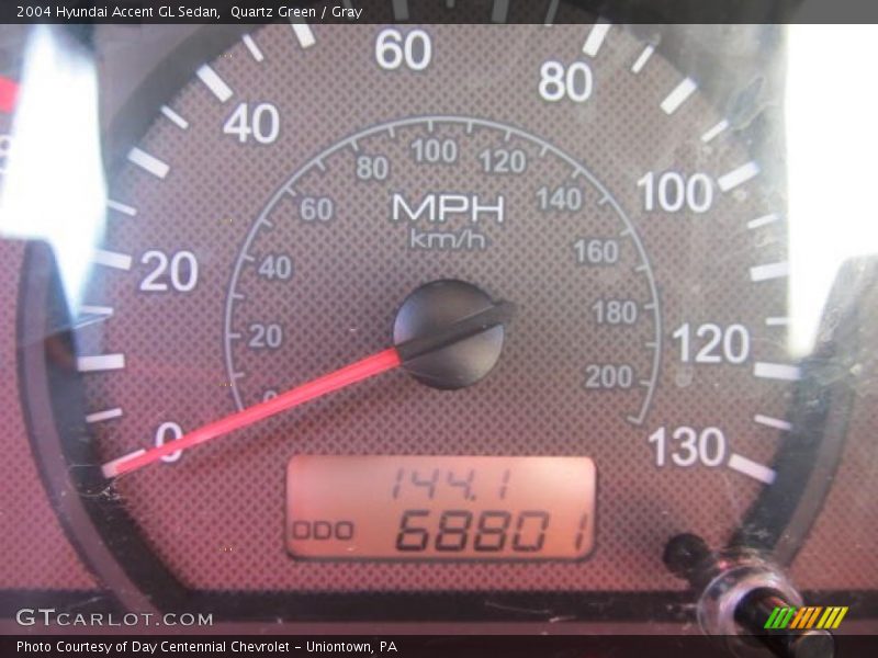 Quartz Green / Gray 2004 Hyundai Accent GL Sedan