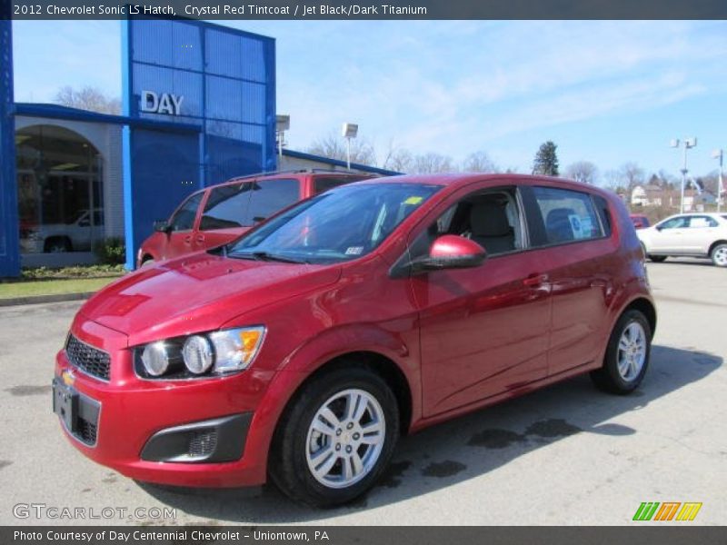 Crystal Red Tintcoat / Jet Black/Dark Titanium 2012 Chevrolet Sonic LS Hatch