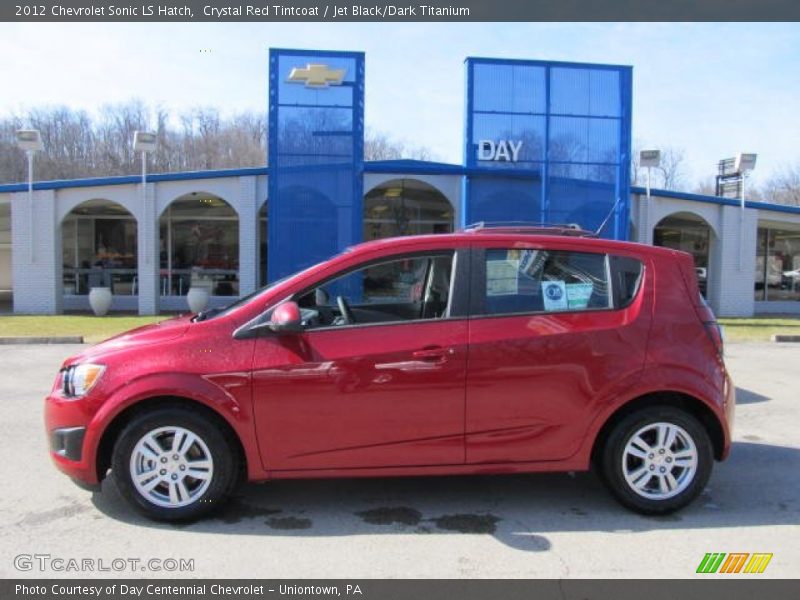 Crystal Red Tintcoat / Jet Black/Dark Titanium 2012 Chevrolet Sonic LS Hatch