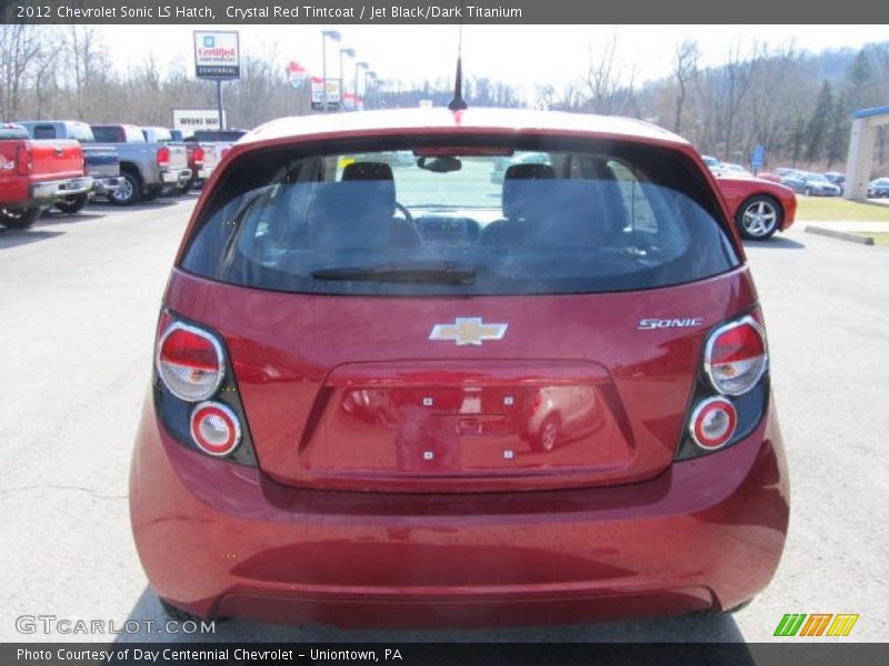 Crystal Red Tintcoat / Jet Black/Dark Titanium 2012 Chevrolet Sonic LS Hatch