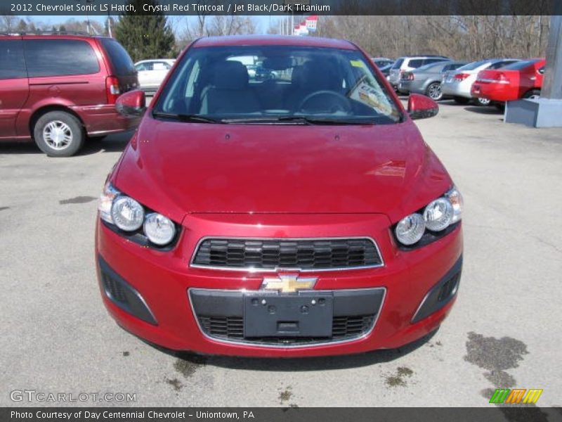 Crystal Red Tintcoat / Jet Black/Dark Titanium 2012 Chevrolet Sonic LS Hatch