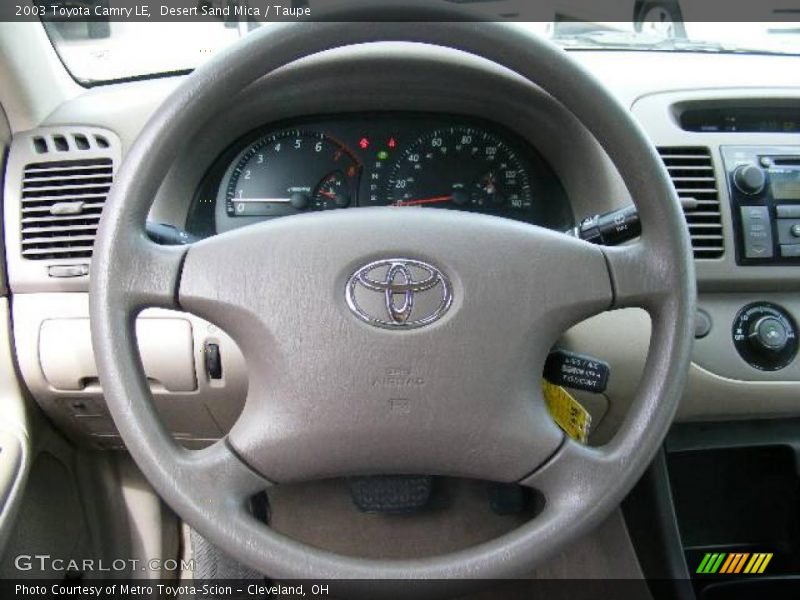 Desert Sand Mica / Taupe 2003 Toyota Camry LE