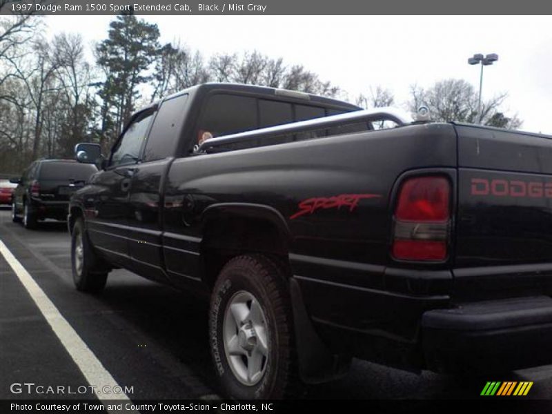 Black / Mist Gray 1997 Dodge Ram 1500 Sport Extended Cab
