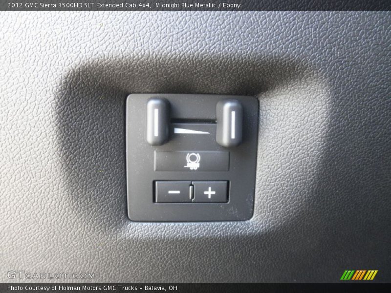 Midnight Blue Metallic / Ebony 2012 GMC Sierra 3500HD SLT Extended Cab 4x4