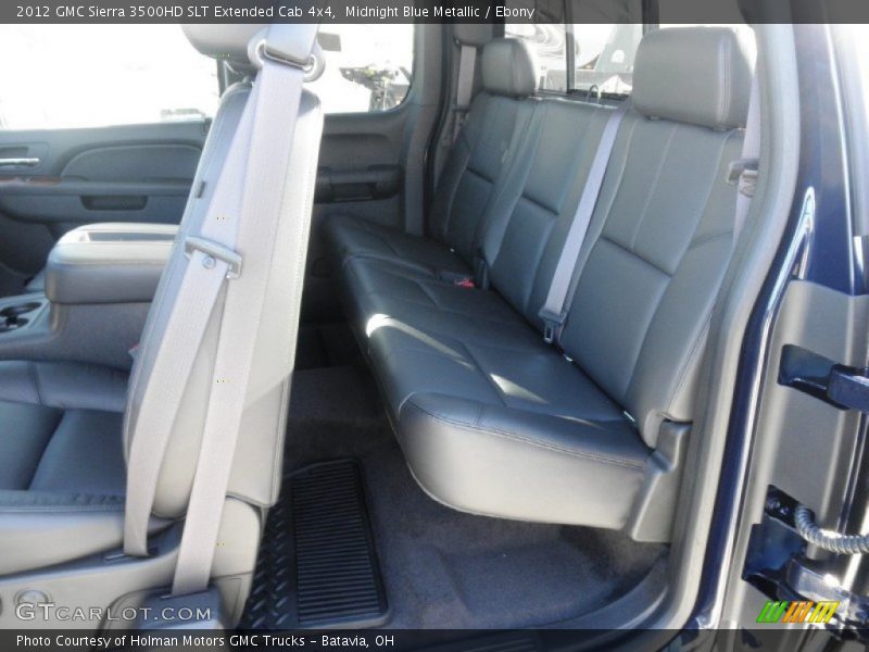 Midnight Blue Metallic / Ebony 2012 GMC Sierra 3500HD SLT Extended Cab 4x4