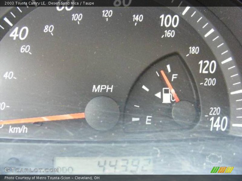 Desert Sand Mica / Taupe 2003 Toyota Camry LE