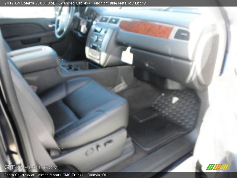 Midnight Blue Metallic / Ebony 2012 GMC Sierra 3500HD SLT Extended Cab 4x4
