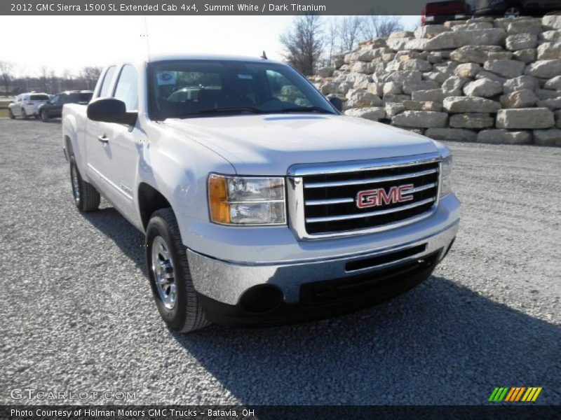Summit White / Dark Titanium 2012 GMC Sierra 1500 SL Extended Cab 4x4