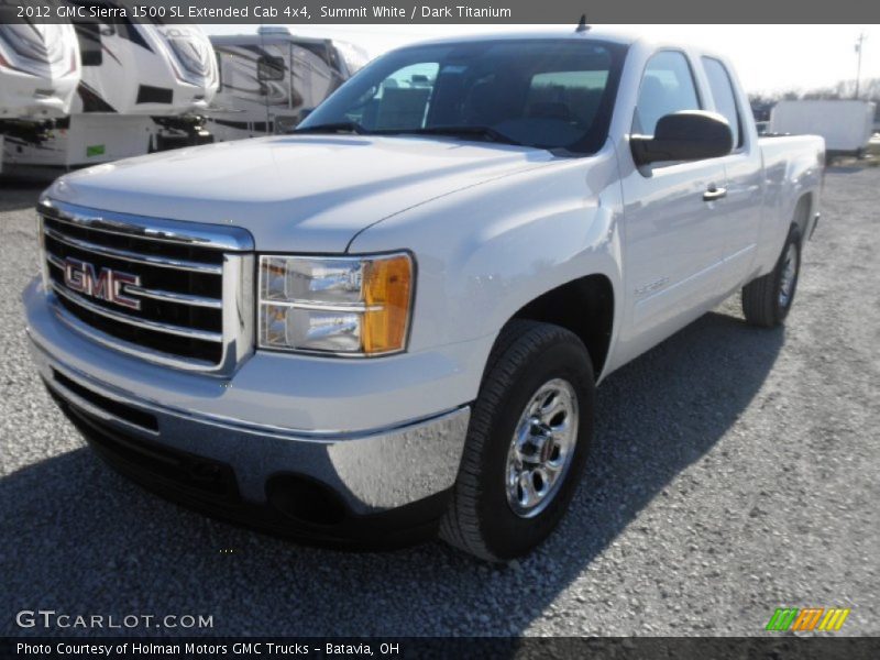 Summit White / Dark Titanium 2012 GMC Sierra 1500 SL Extended Cab 4x4