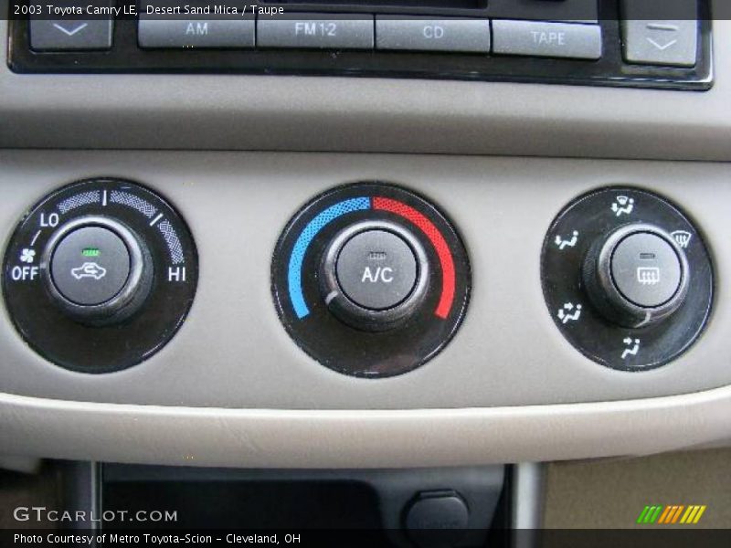 Desert Sand Mica / Taupe 2003 Toyota Camry LE