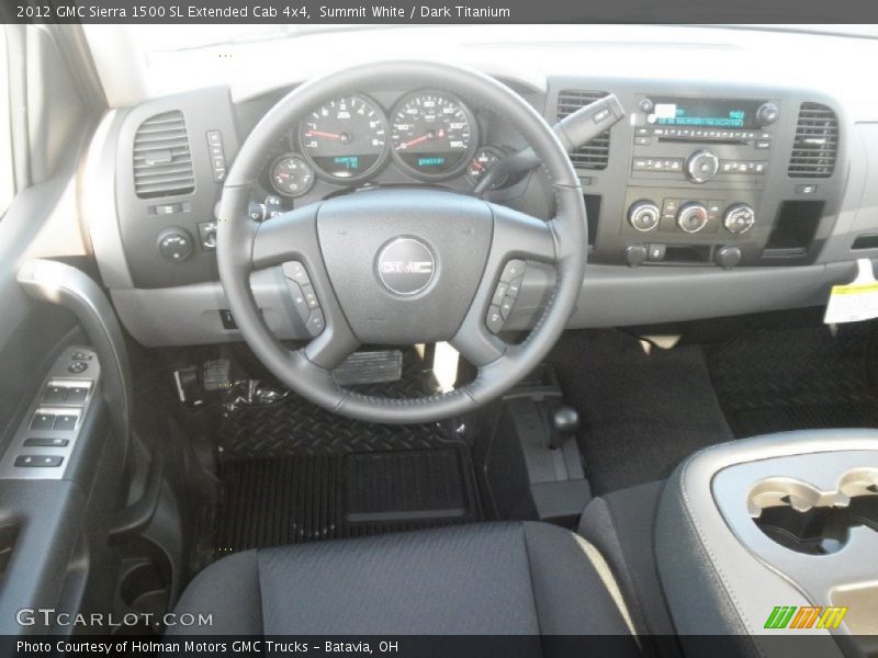 Summit White / Dark Titanium 2012 GMC Sierra 1500 SL Extended Cab 4x4
