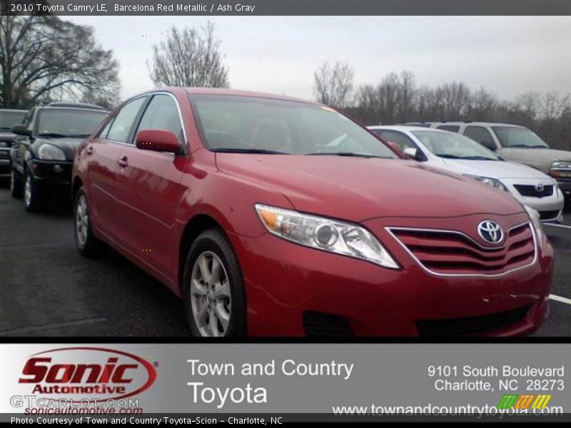 Barcelona Red Metallic / Ash Gray 2010 Toyota Camry LE