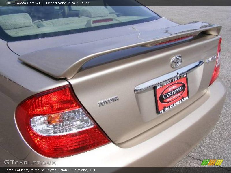 Desert Sand Mica / Taupe 2003 Toyota Camry LE