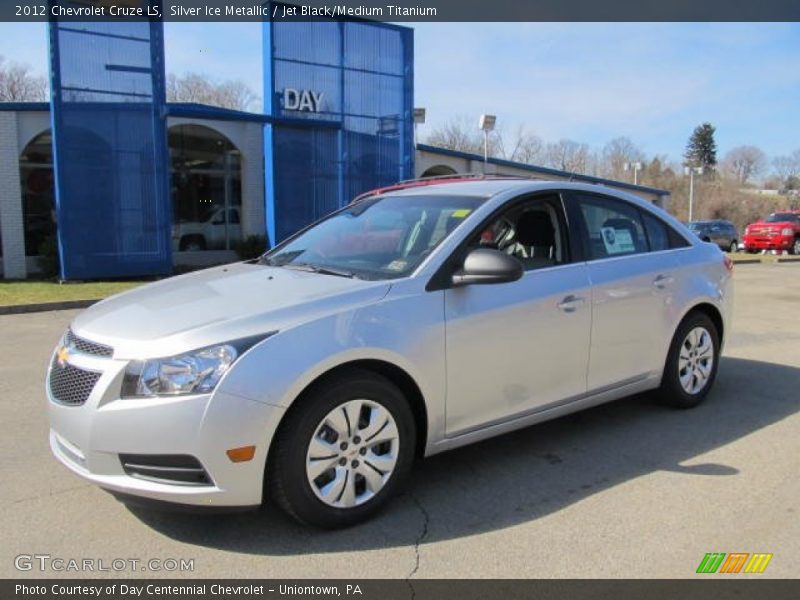 Silver Ice Metallic / Jet Black/Medium Titanium 2012 Chevrolet Cruze LS